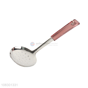 Good quality stainless steel slotted soup ladle spoon for sale
