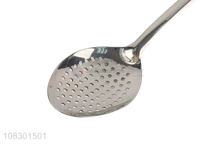 Yiwu factory kitchen utensils stainless steel slotted ladle