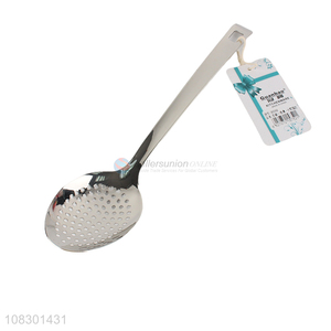Top quality stainless steel canteen slotted spoon for sale