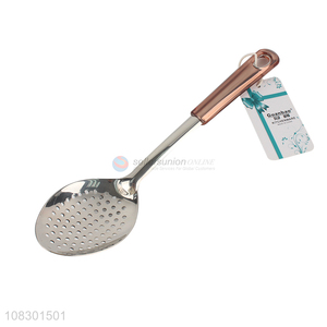 Yiwu factory kitchen utensils stainless steel slotted ladle
