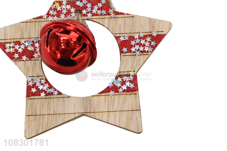 Yiwu direct sale wooden Christmas pendant party decoration