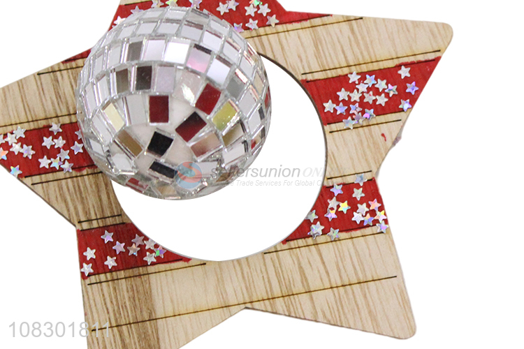 Best selling Christmas hanging wood ornaments party decorations