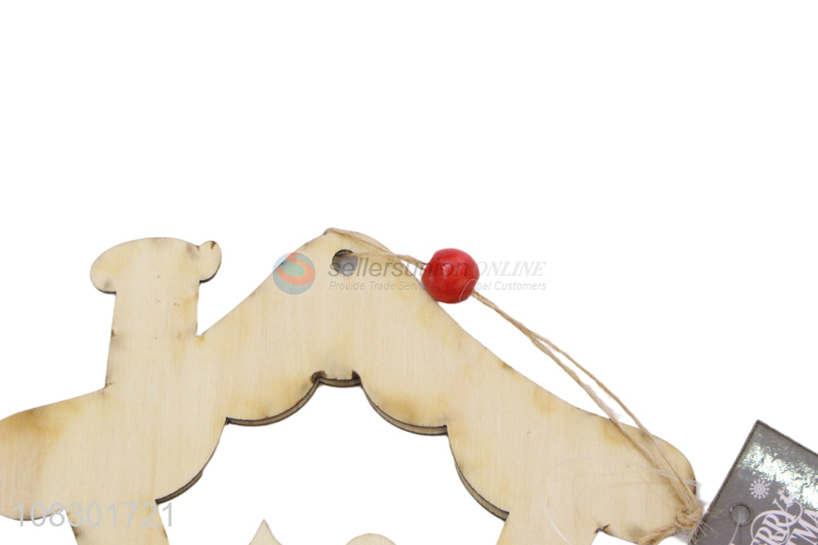 High quality Christmas hanging wooden ornaments for sale