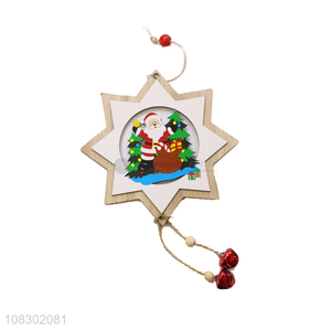 Factory price Christmas hanging decoration home wooden pendant