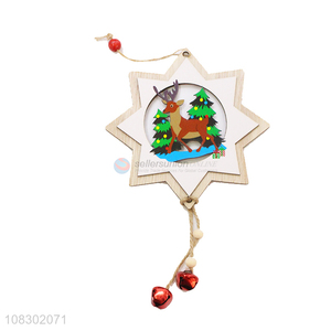 Best seller party wooden hanging ornament Christmas decor