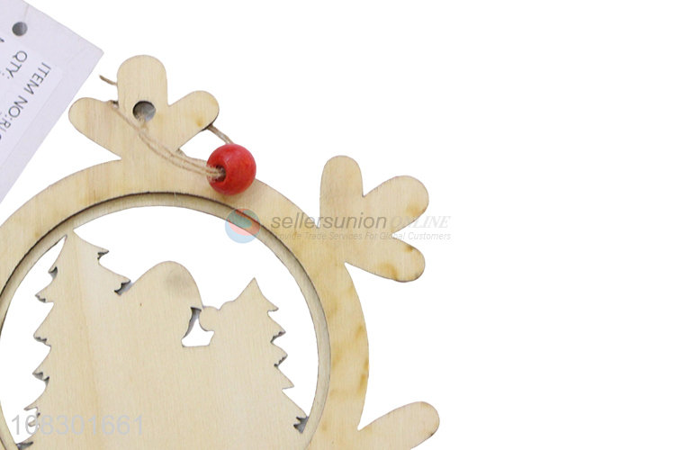 Wholesale price snowman Christmas hanging wooden ornaments