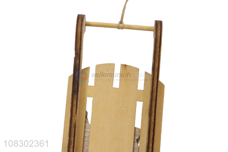 China supplier creative wooden hanging sign christmas party decor