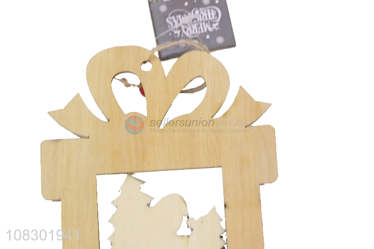 New products wooden pendant Christmas snowman pendant