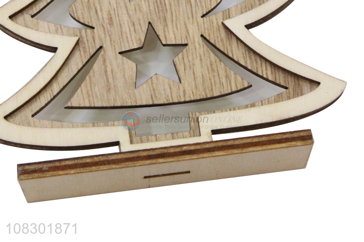 Yiwu market hollow wood carving pendant christmas party pendant