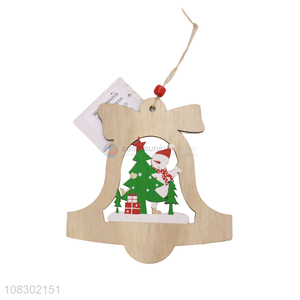 Factory wholesale home wooden wall pendant Christmas decorations