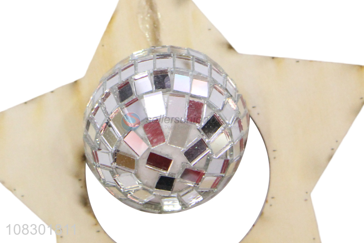 Best selling Christmas hanging wood ornaments party decorations