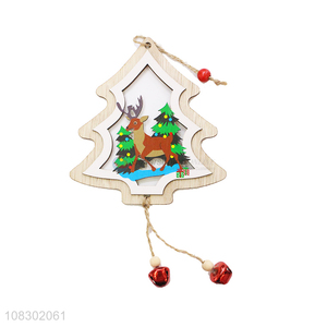 Good wholesale price wooden decoration hanging ornaments