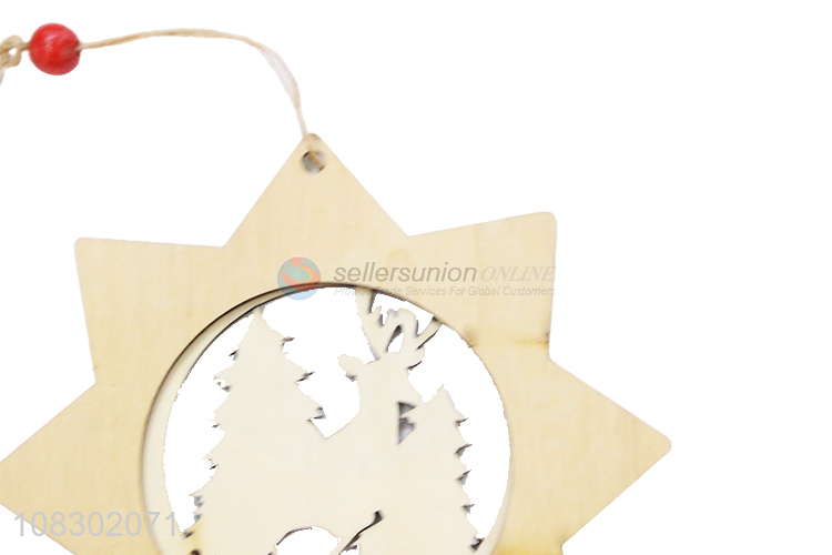 Best seller party wooden hanging ornament Christmas decor