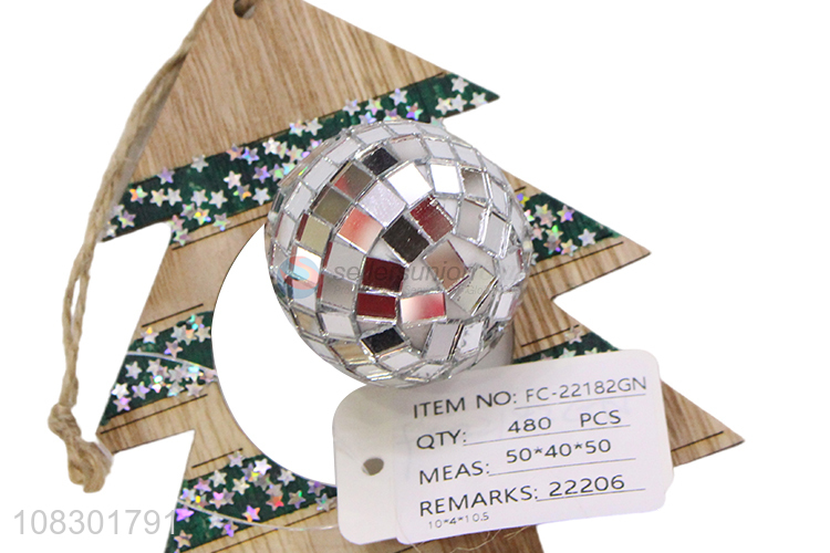 Hot selling festival hanging wooden ornaments for Christmas decor