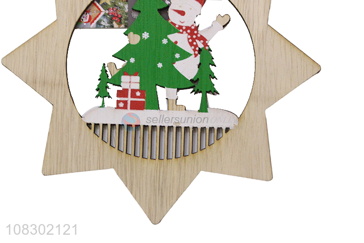 Online supply wooden hanging ornament for Christmas decor