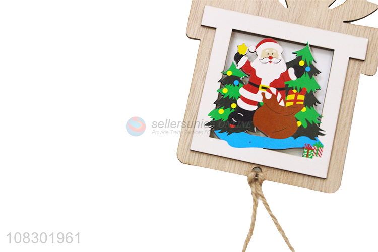 Hot sale creative wooden christmas door sign festival ornament