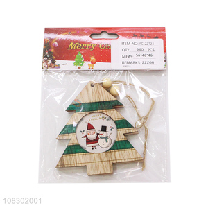 China wholesale wooden pendant Christmas tree party decoration