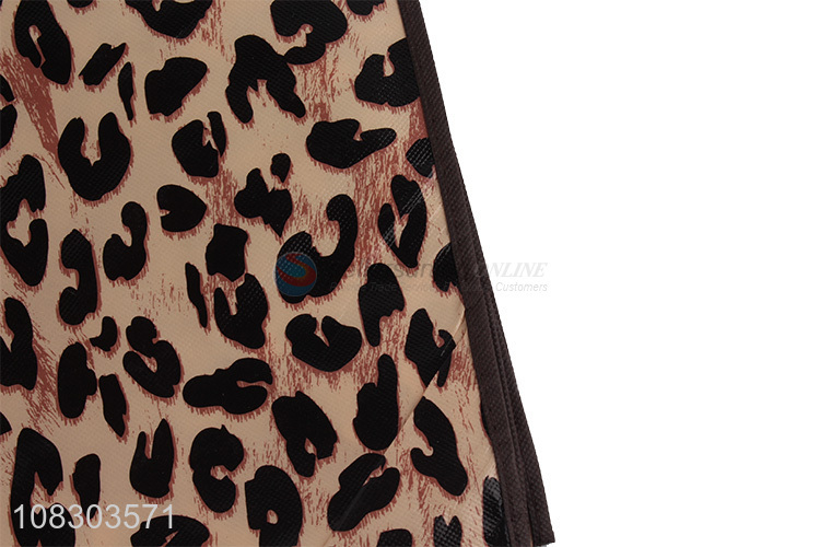 Factory supply leopard grain design women fashion tote shopping bag
