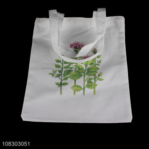 Simple design white daily use shopping bag for sale