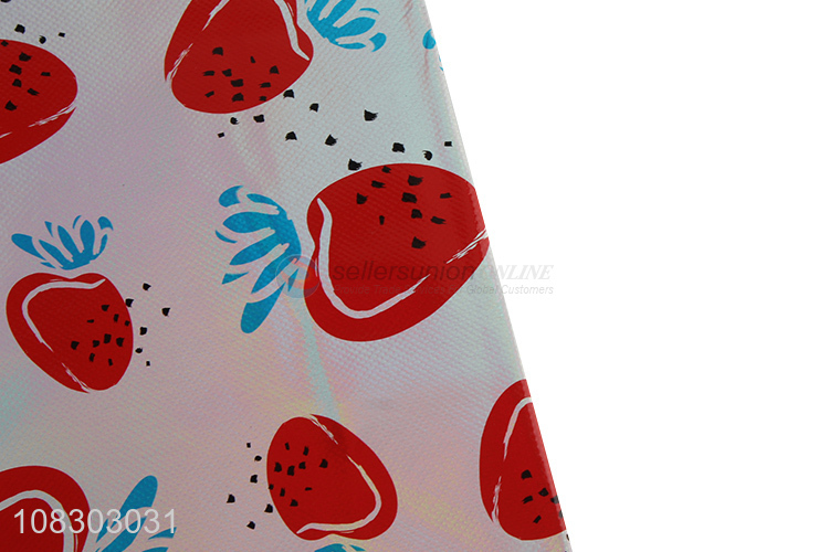 Top selling cute strawberry printed women shopping bag