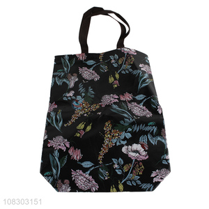 Best price flower printed fashion shopping bag for women