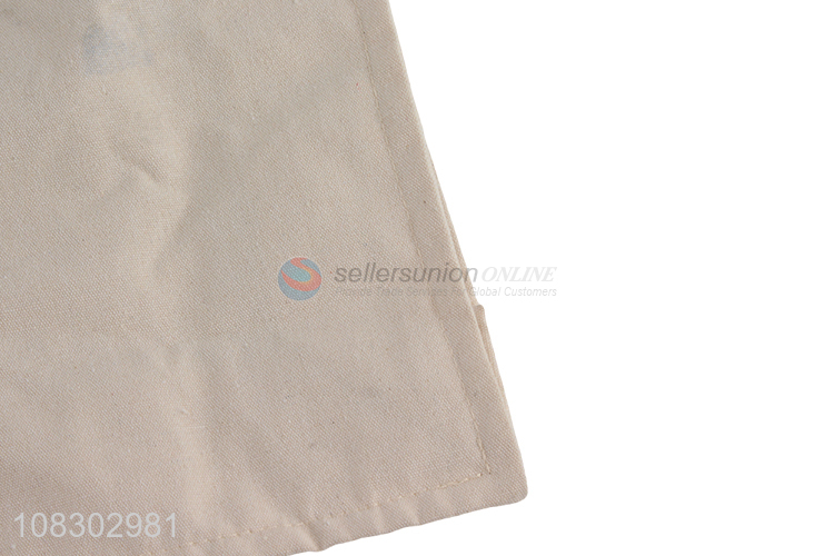 Good quality simple design white printed shopping bag canvas bag