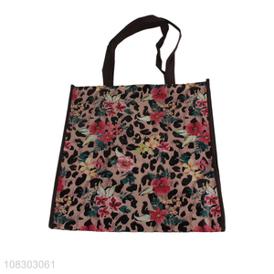 Good sale flower pattern colourful handbag shopping bag wholesale