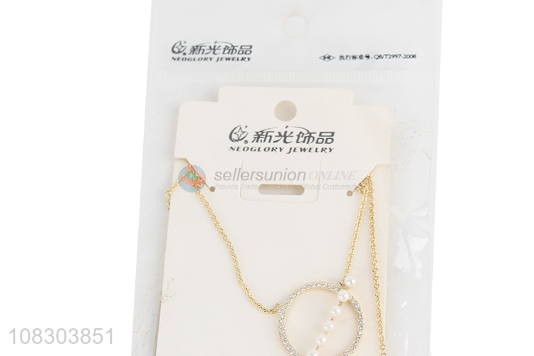 Hot products fashion pearl necklace girls personalized necklace