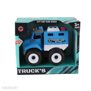 Popular Kids Toy Inertial Police Car With Light And Music