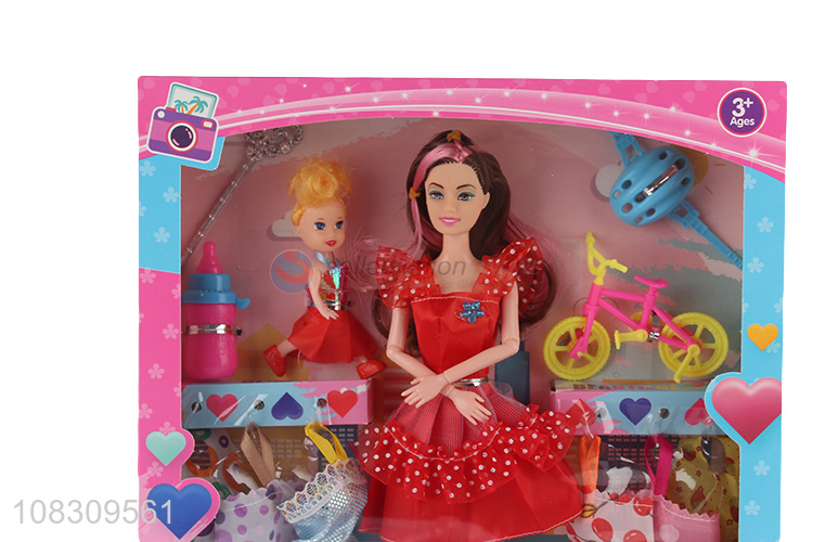 Wholesale cute beauty doll 11 inches plastic doll for play house