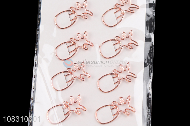 Yiwu direct sale creative pineapple pins paper clips