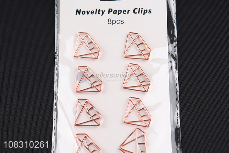 High Quality Creative Diamond Shape Paper Clip Metal Pin for Office