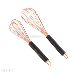 Low price wholesale stainless steel manual egg whisk mixer