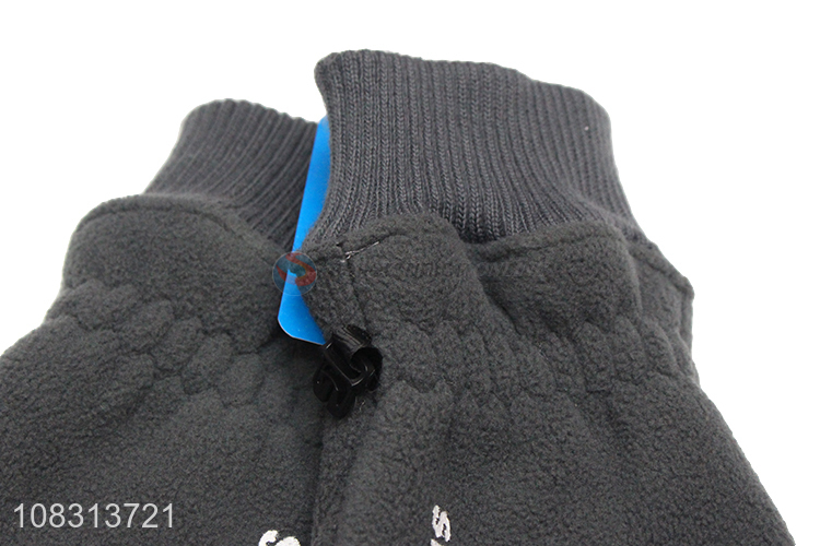 High quality winter windproof fleece riding gloves for men women