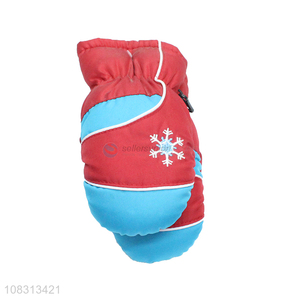 High quality winter waterproof fleece lined ski gloves for kids