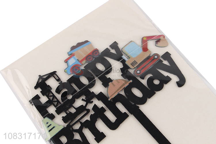 Factory price happy birthday cake decoration cake topper for sale