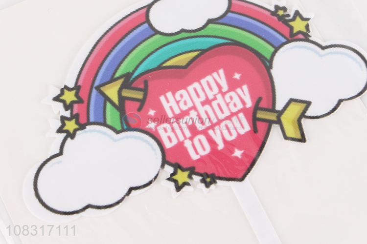 New products cartoon happy birthday cake topper for decoration