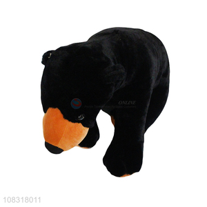 Good price  black bear plush toy soft stuffed animals