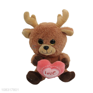 Wholesale lovely reindeer plush toy custom stuffed toy