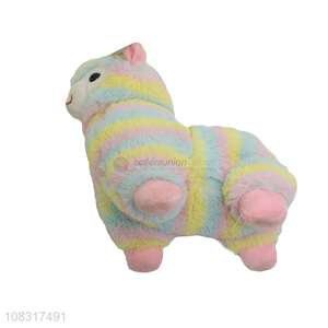 Wholesale rainbow color stuffed animal toy plush dolls