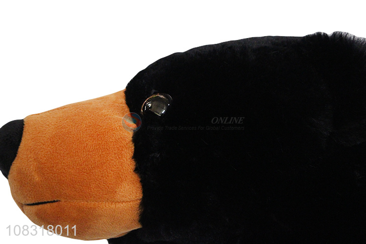 Good price  black bear plush toy soft stuffed animals