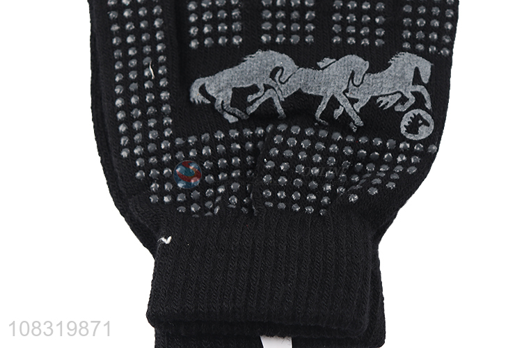 New arrival children winter knitted gloves non-slip mittens