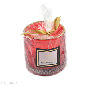 Yiwu Wholesale Handmade Glass Paraffin Scented Candles for Gifts