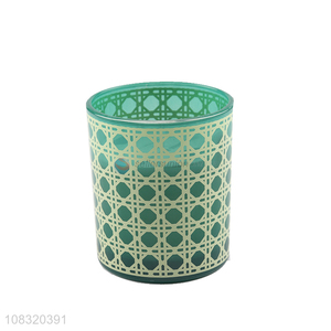 China wholesale creative glass wax desktop scented candle