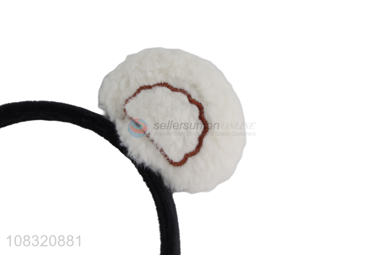 Good quality women girls fluffy hairbands fuzzy headbands