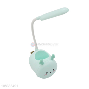 Good Quality Flexible Table Lamp With Cartoon Pen Holder