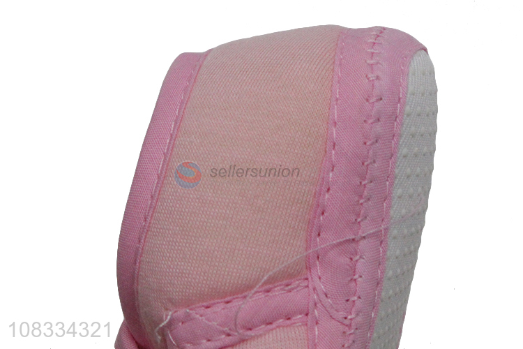 Yiwu wholesale pink cartoon baby toddler baby shoes