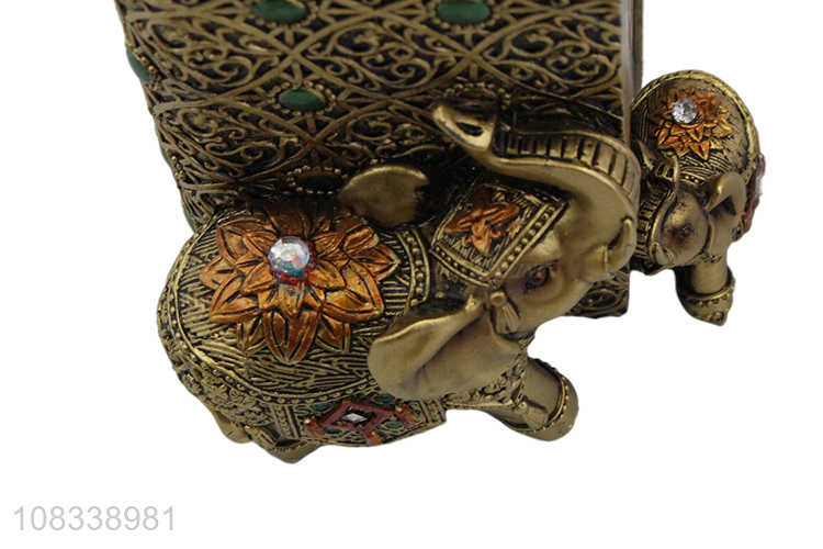 Fashion Elephant Design Resin Crafts Best Pen Holder