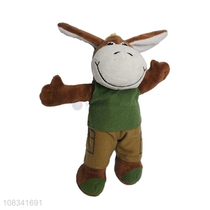 High quality soft donkey plush toy cute stuffed animal toy