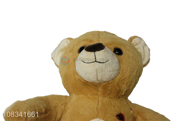 Wholesale cute bear plush toy stuffed toy for kids babies